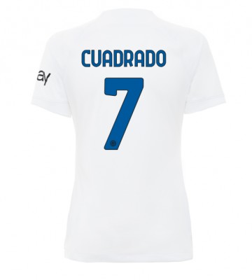 Inter Milan Juan Cuadrado #7 Replica Away Stadium Shirt for Women 2023-24 Short Sleeve